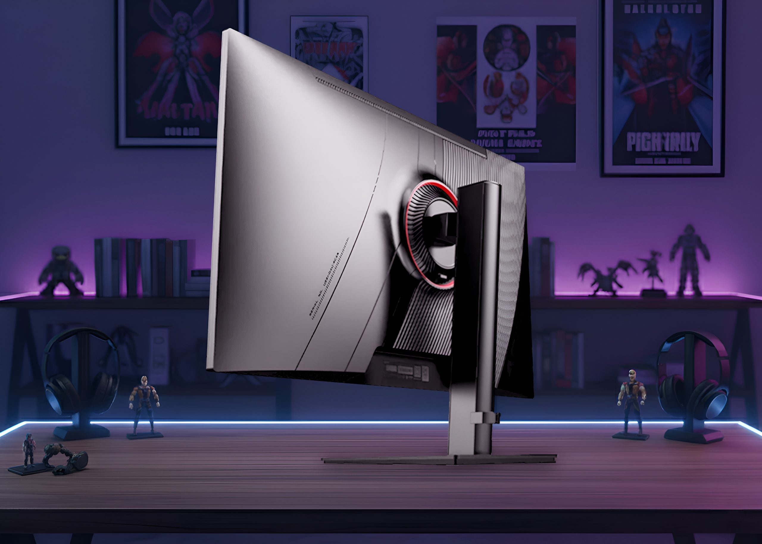 Monova 27 inch 2K 180Hz Monitor With Adjustable stand back